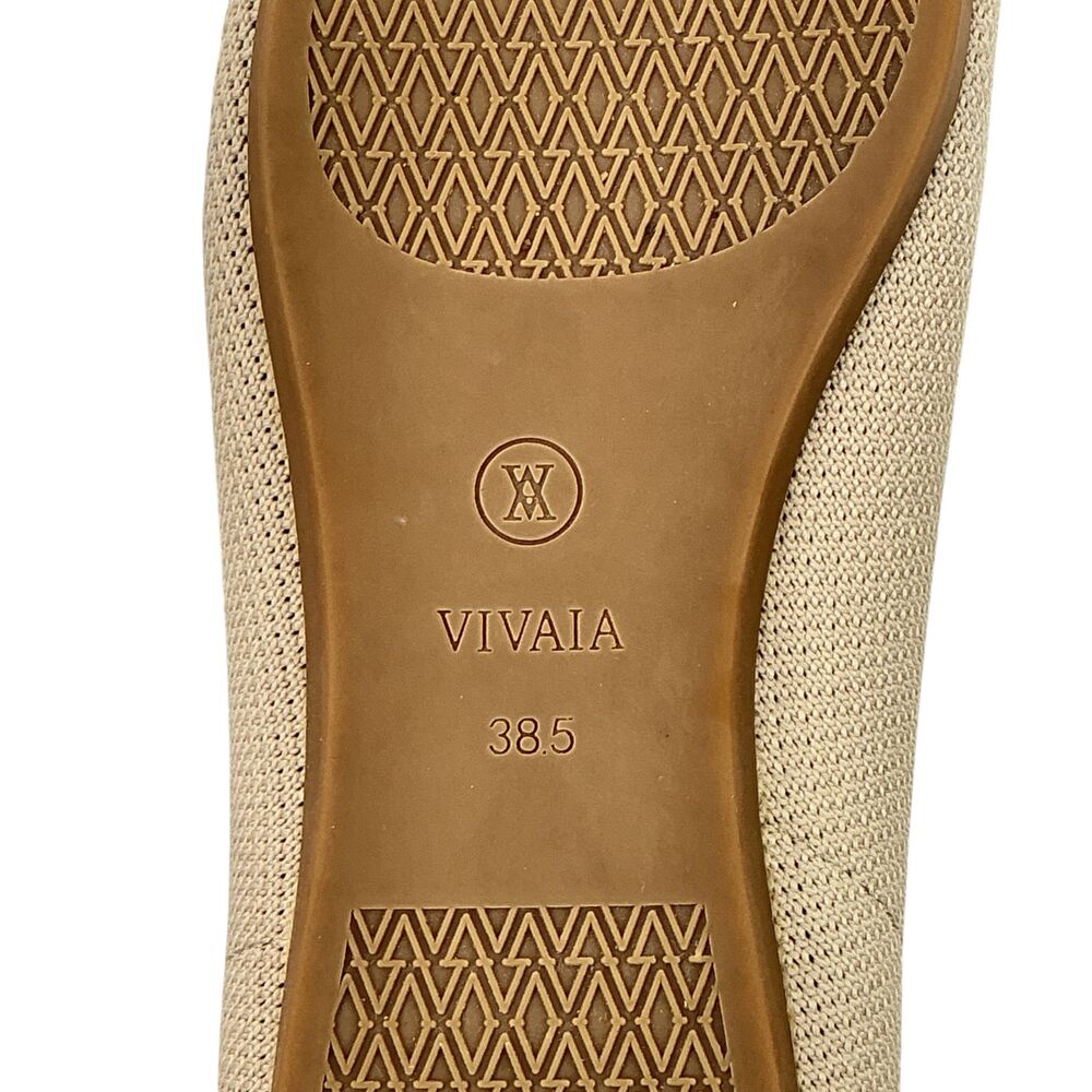 VIVAIA Women's Aria Pointed-Toe Ballet Flats Women's Size 8.5 Almond Beige - Picture 14 of 16